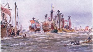 Batalha de Sluys 1340 AD, 1915